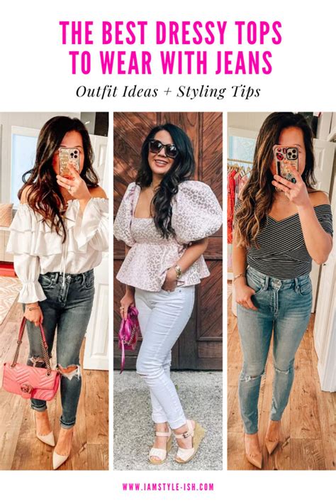 How To Style Dressy Tops To Wear With Jeans