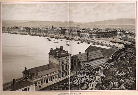 Old Llandudno Print Baths Hotel Circa 1885 On The Gable E Flickr