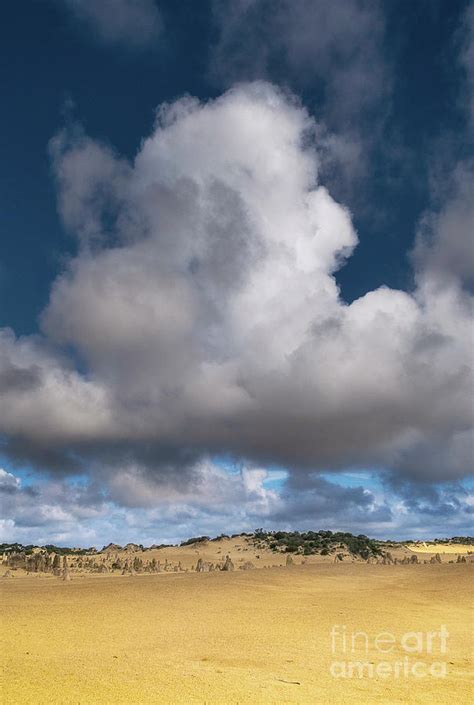 Cumulus Clouds Over Pinnacles Desert By Stephen Burt Science Photo Library