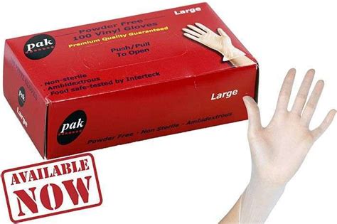 1000pcs Clear Disposable Vinyl Powder Free Food Handling Glove