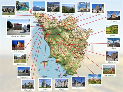Cartina Toscana Turistica Tomveelers