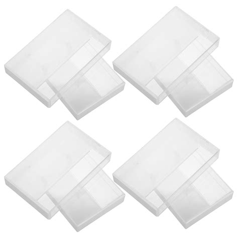 10pcs Empty Cassette Case Cassette Storage Case Plastic Cassette Case