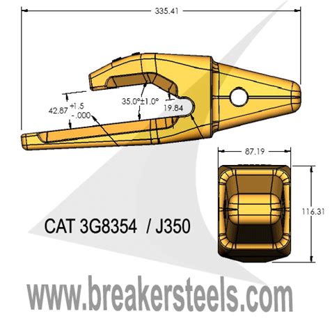J350 Adapter / 3G8354 - Rockforce Construction Equipment