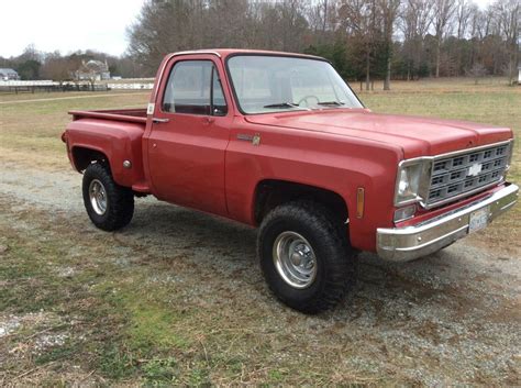 1976 Chevy Truck K10 Stepside 4x4 Scottsdale Barn Find Chevy Project