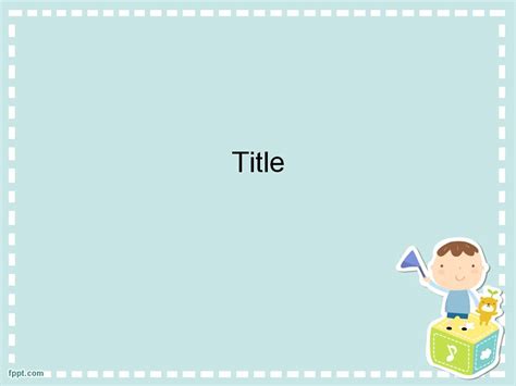 Cute Powerpoint Template 1