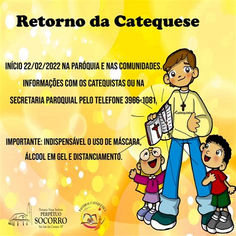 Retorno Da Catequese Par Quia N Sra Do Perp Tuo Socorro