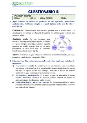 Practica De Laboratorio Elementos Representativos Grupo Quimica