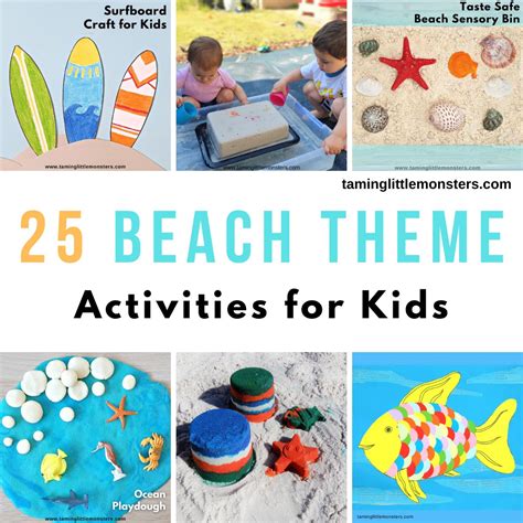 25 Beach Theme Activities for Toddlers and Preschoolers - Taming Little ...