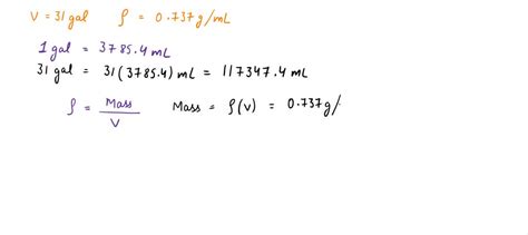 SOLVED An Automobile Gasoline Tank Holds 31 0 Gal When Full How Many