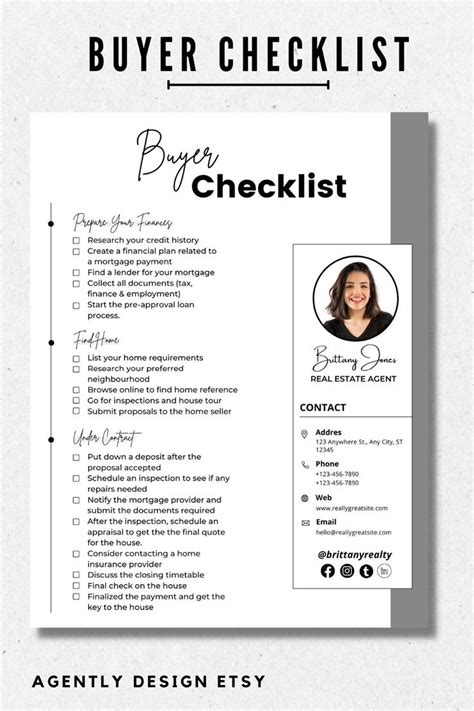 Home Buyers Checklist Real Estate Buyers Guide Home Buying