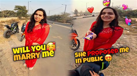 Cute Girl😻 Proposed Me In Public😳 Shes Planned Romantic Date With Me😍