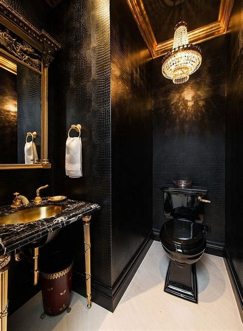 Black And Gold Bathroom Set Renews