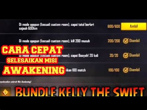 Cara Cepat Selesaikan Misi AWAKENING Auto Dapet Kelly Free Fire