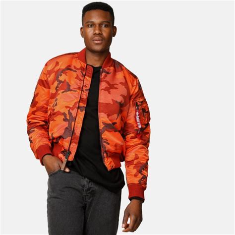 Orange Camo Jacket Jackets