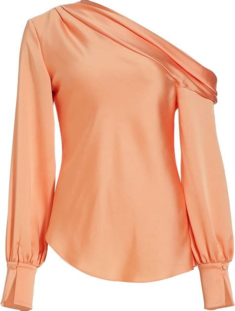 SIMKHAI Alice Wovens One Shoulder Blouse ShopStyle