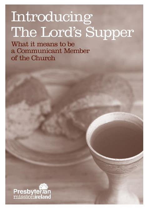 Pdf Introducing The Lords Supper Pfdsintroducing The