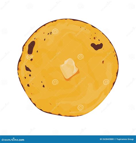 Indian Paratha Indian Flatbread Paratha Flat Vector Illustration