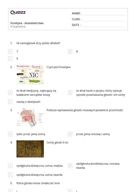 Ponad Nauka O Zdrowiu Arkuszy Roboczych Dla Klasa W Quizizz