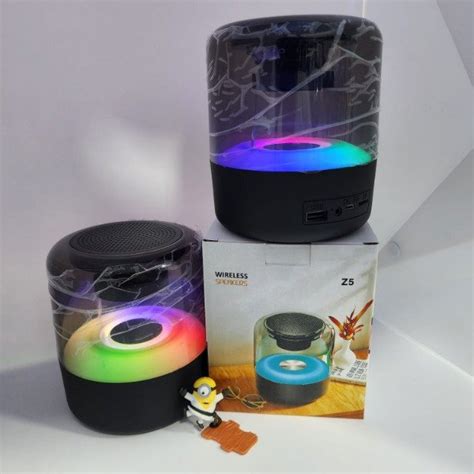 Parlante Bluetooth Fm Sd Usb Transparent Luz Rgb Mg Imegatech