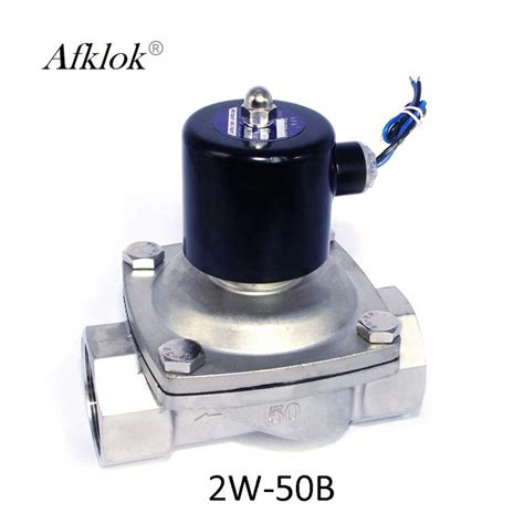 Stainless Steel 304 2 Inch Normally Closed Solenoid Valve For Water Ac 24v