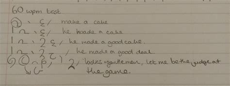 proper sentences  teeline shorthand   wpm dictation
