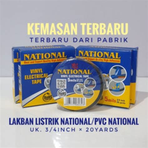 Jual National Isolasi Listrik Hitam Pvc X Yard Vynil Electrical