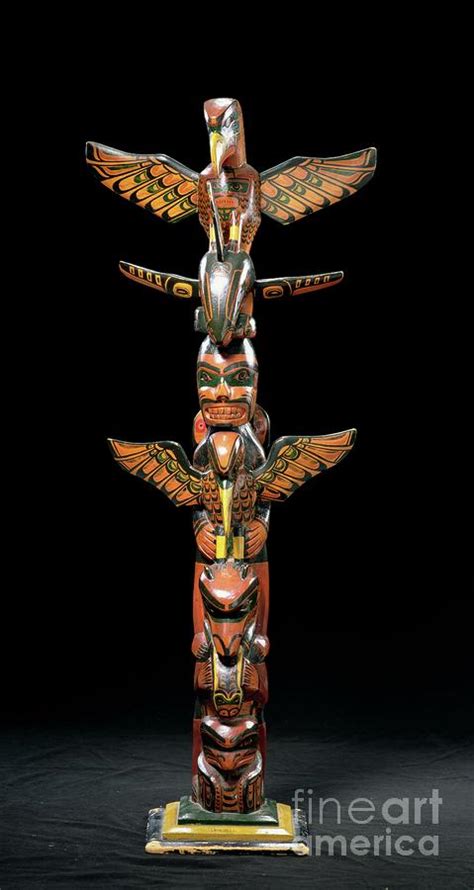 Totem Pole Painting By American School Pixels