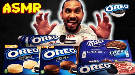 ASMR COMIDA OREO BISCOITO OREO DIFERENTES TIPOS MUKBANG YouTube