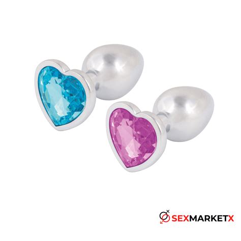 Plug Acostumbrador Anal Metálico Joya Corazón Sexmarketx tienda online Vendemos Felicidad