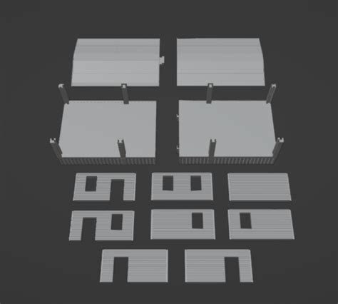 3d File 28mm Scale Modern Modular Trailer Set・3d Printing Template To