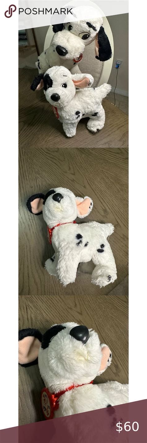 Vintage 1991 Mattel 101 Dalmatians Pongo & Patch Plush Disney Stuffed Animals | Disney stuffed ...