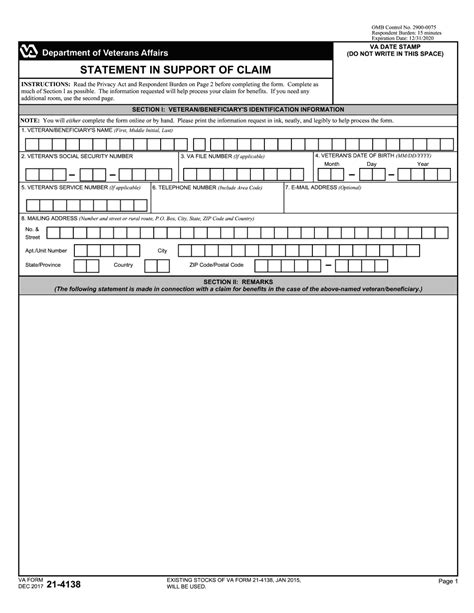 Va Spouse Letter Example Fill Online Printable Fillable Blank Va