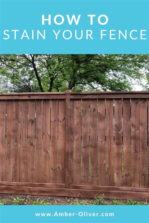 How To Stain A Fence Quickly And Easily Staining Wood Fence Staining Wood Wood Fence