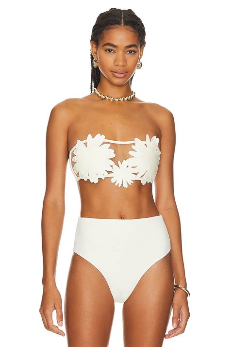 Bahia Maria Sofia Bandeau Bikini Top In Ivory REVOLVE
