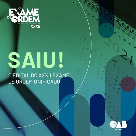 OAB Publica O Edital Do XXXII Exame De Ordem Unificado OAB CE Ordem