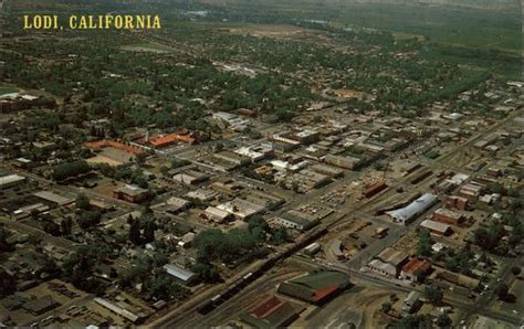 Aerial View of the City Lodi, CA