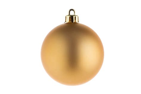 Free Gold Christmas Ball Isolated On A Transparent Background