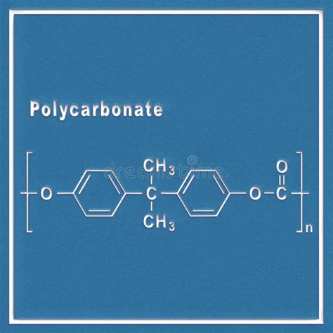 Polycarbonate PC Lexan, Structural Chemical Formula Stock Photo - Image ...