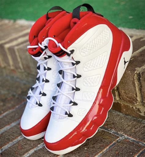 Air Jordan 9 White Gym Red Red Black 302370 160 Release Date Sbd