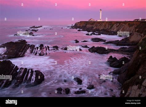 Point Arena Lighthouse dawn, Point Arena-Stornetta Unit, California ...