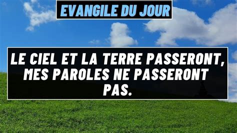 Parole et Evangile du jour vendredi 25 novembre 34ème semaine du Temps