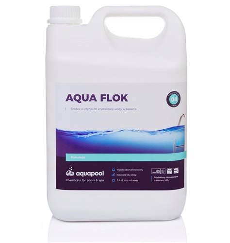 AQUA FLOK PŁYN Koagulant Flock Chemia do Basenu 5L 8219082587