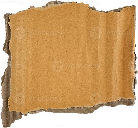 Brown Torn Corrugated Cardboard 38073188 Png