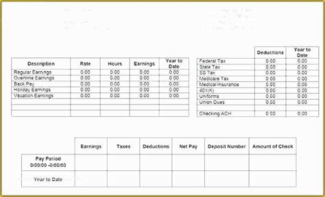 35 Free Fake Check Stubs Template | Heritagechristiancollege