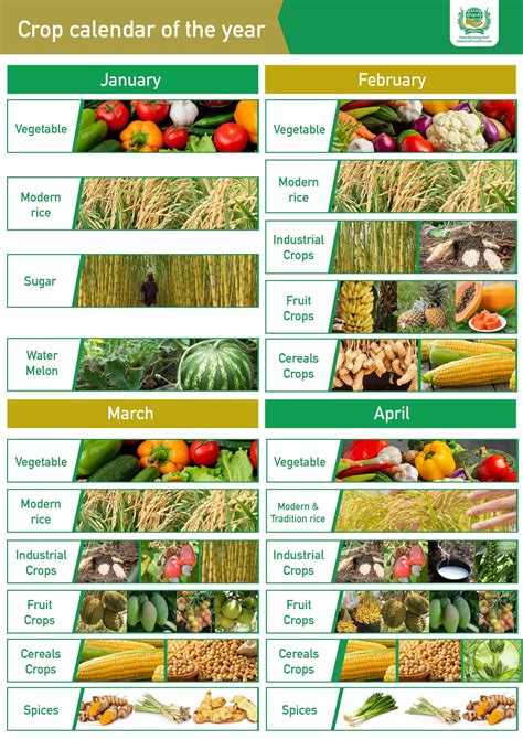 Crop Production Calendar Olia Martha