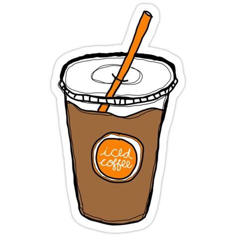 Iced Coffee Stickers By Skrafty Redbubble