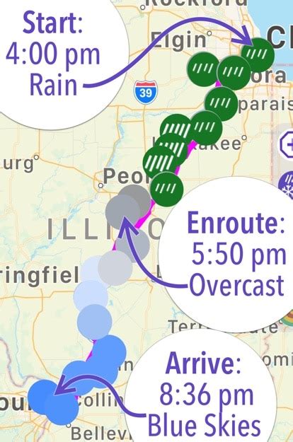 Weather Along Route With Drive Weather On Iphone And Andriod