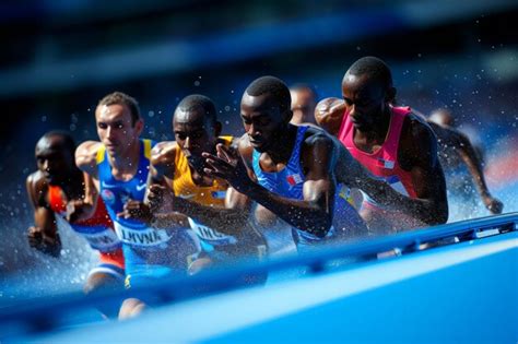 premium photo olympic games runners  full race
