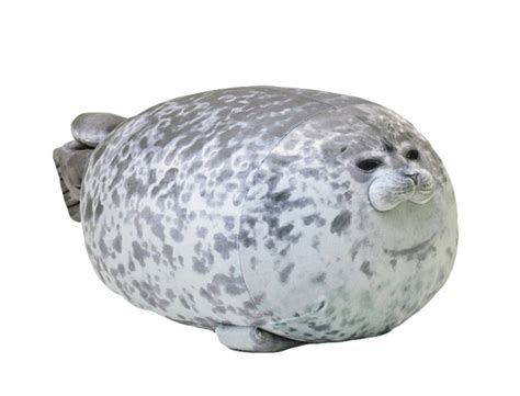 Blob Seal Pillow Cute Chubby Seal Plush Toy Cotton Stuffed Etsy