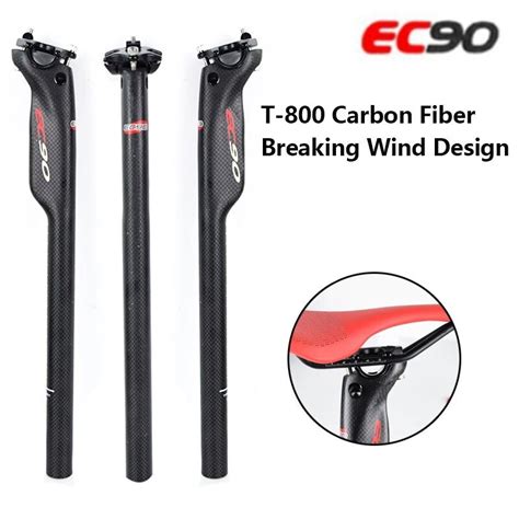 Ec90 Bike Seatpost T800 Full Carbon Fiber Seatposts 3k Matte Mountain